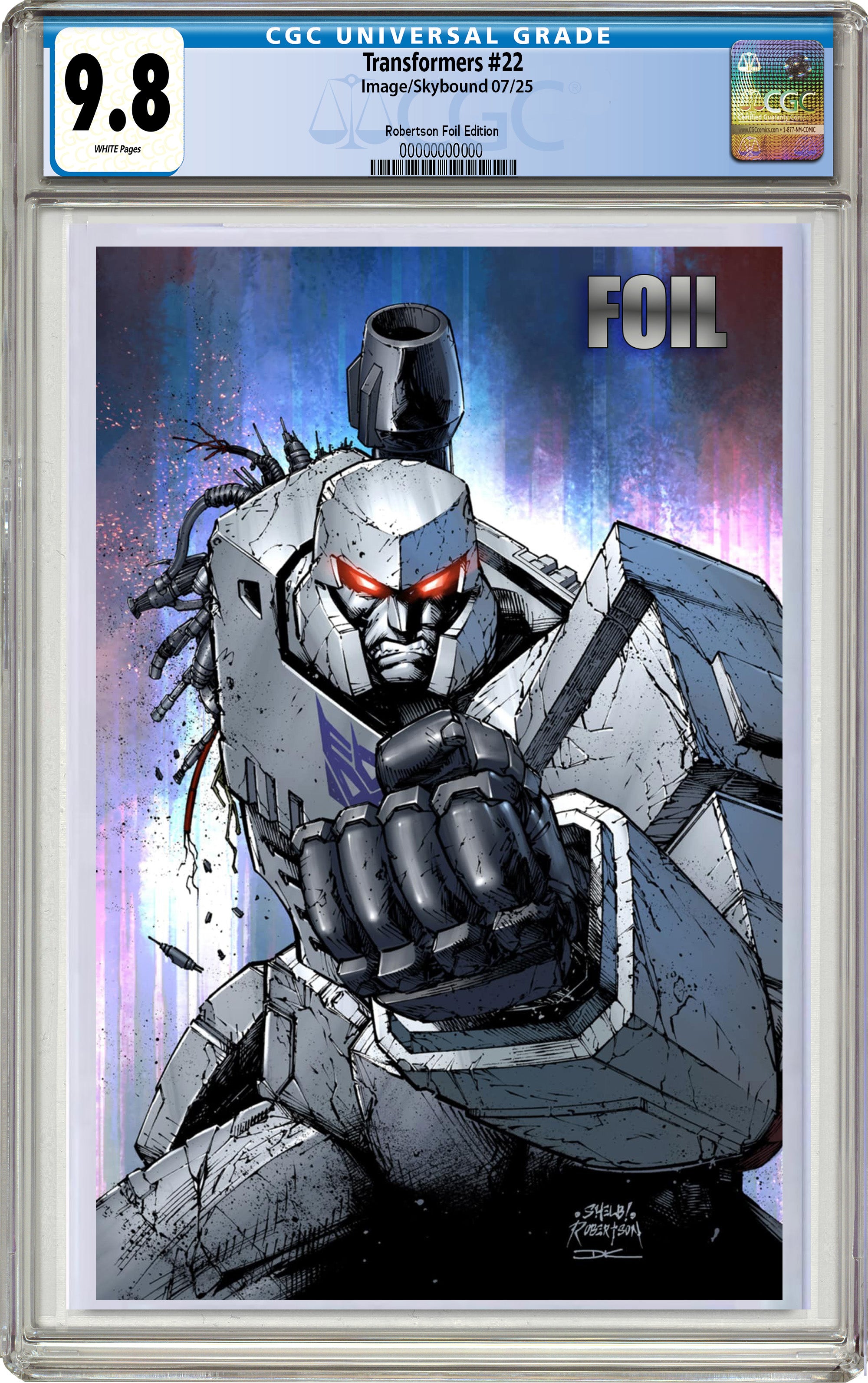 TRANSFORMERS #22 SHELBY ROBERTSON EXCLUSIVE FOIL EDITION