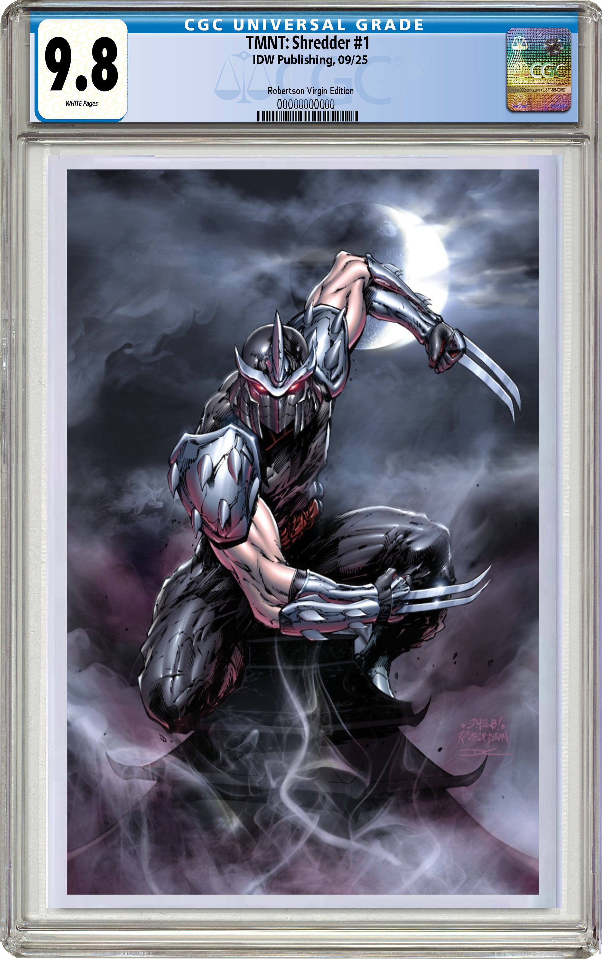 Teenage Mutant Ninja Turtles: Shredder #1 Shelby Robertson Exclusive Virgin Edition.