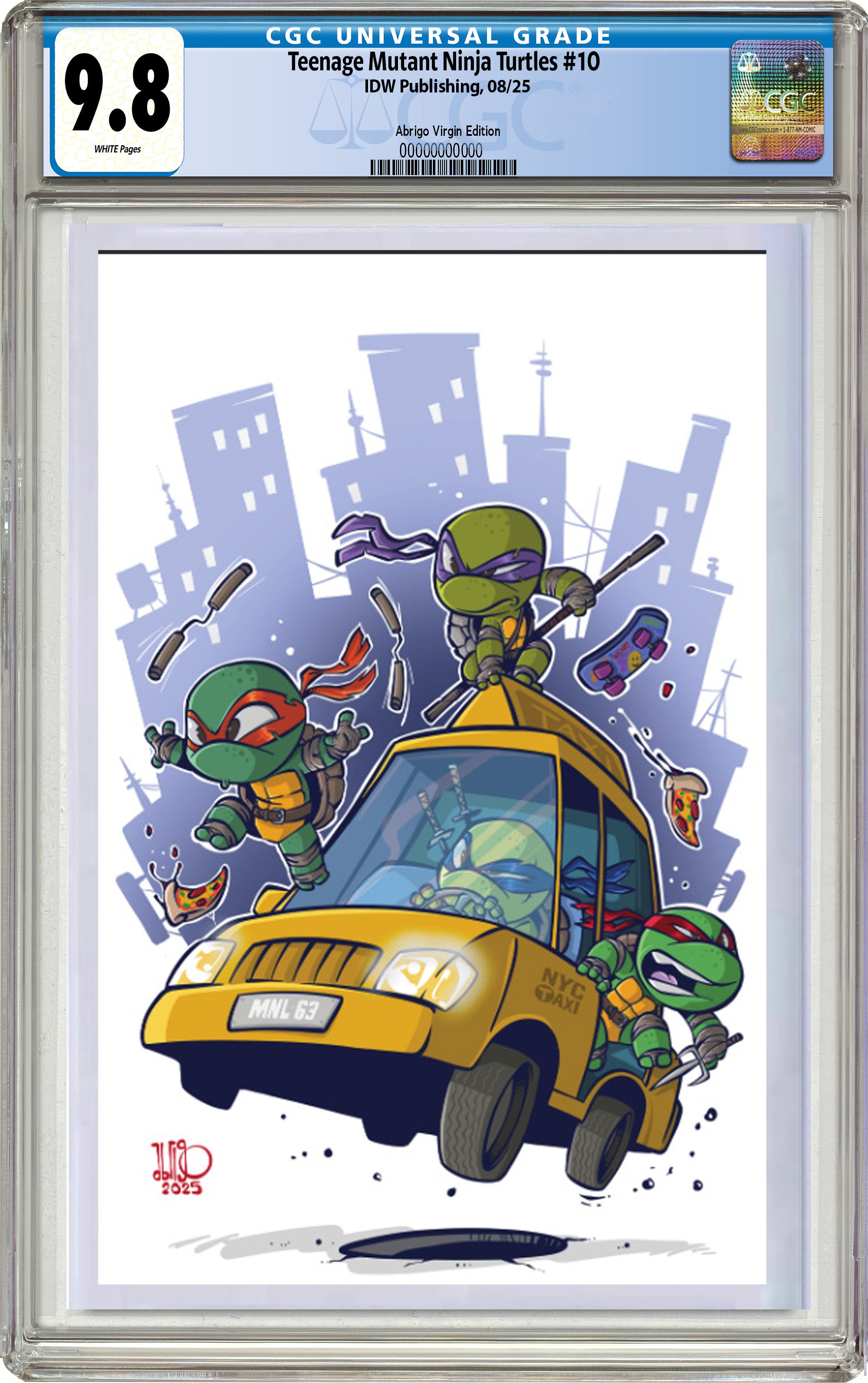 TMNT #10 FREELY ABRIGO SDCC EXCLUSIVE TRADE DRESS & VIRGIN EDITION.