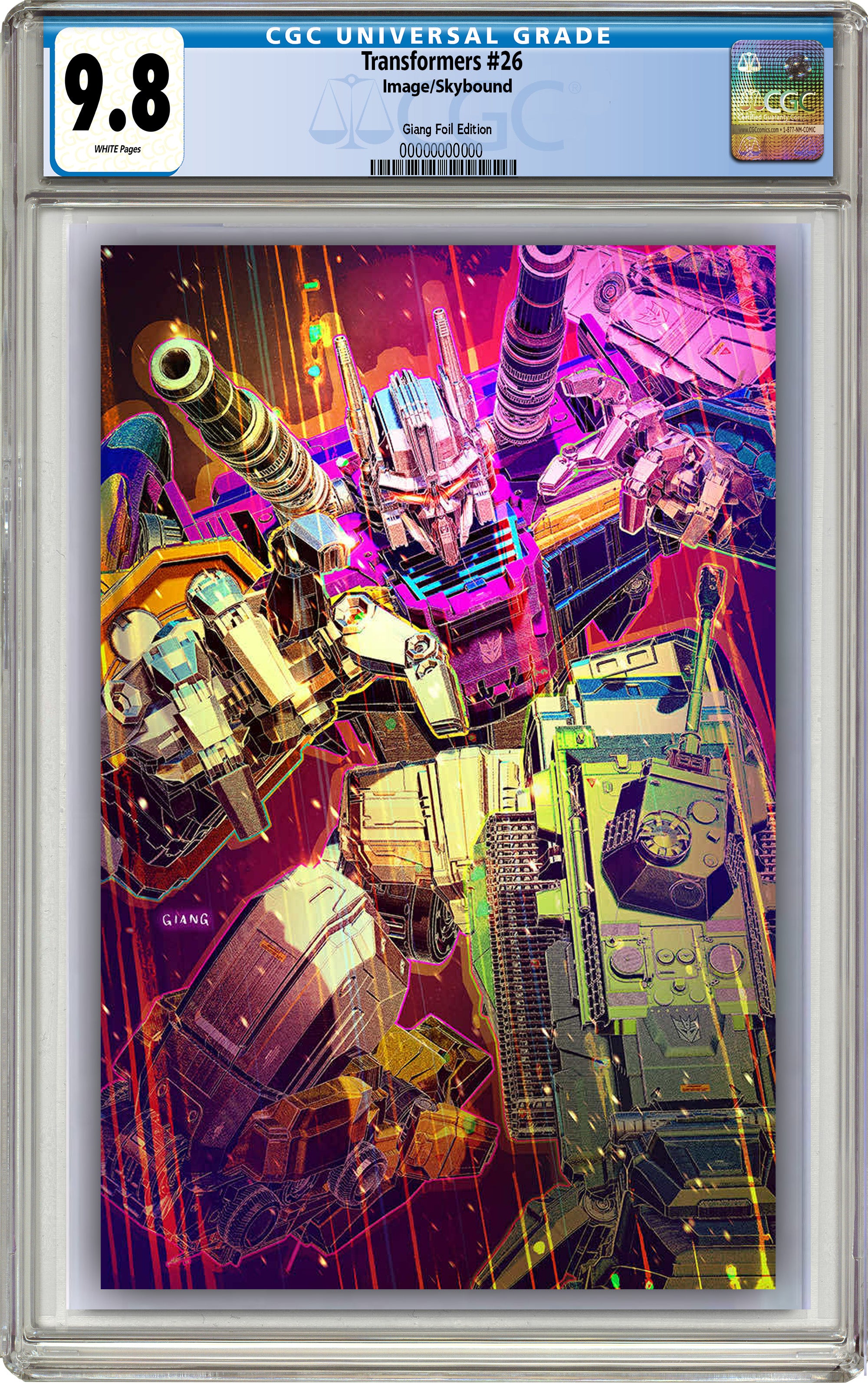 TRANSFORMERS #26 JOHN GIANG SGCC EXCLUSIVE FOIL EDITION. LIMITED TO 300 W/COA