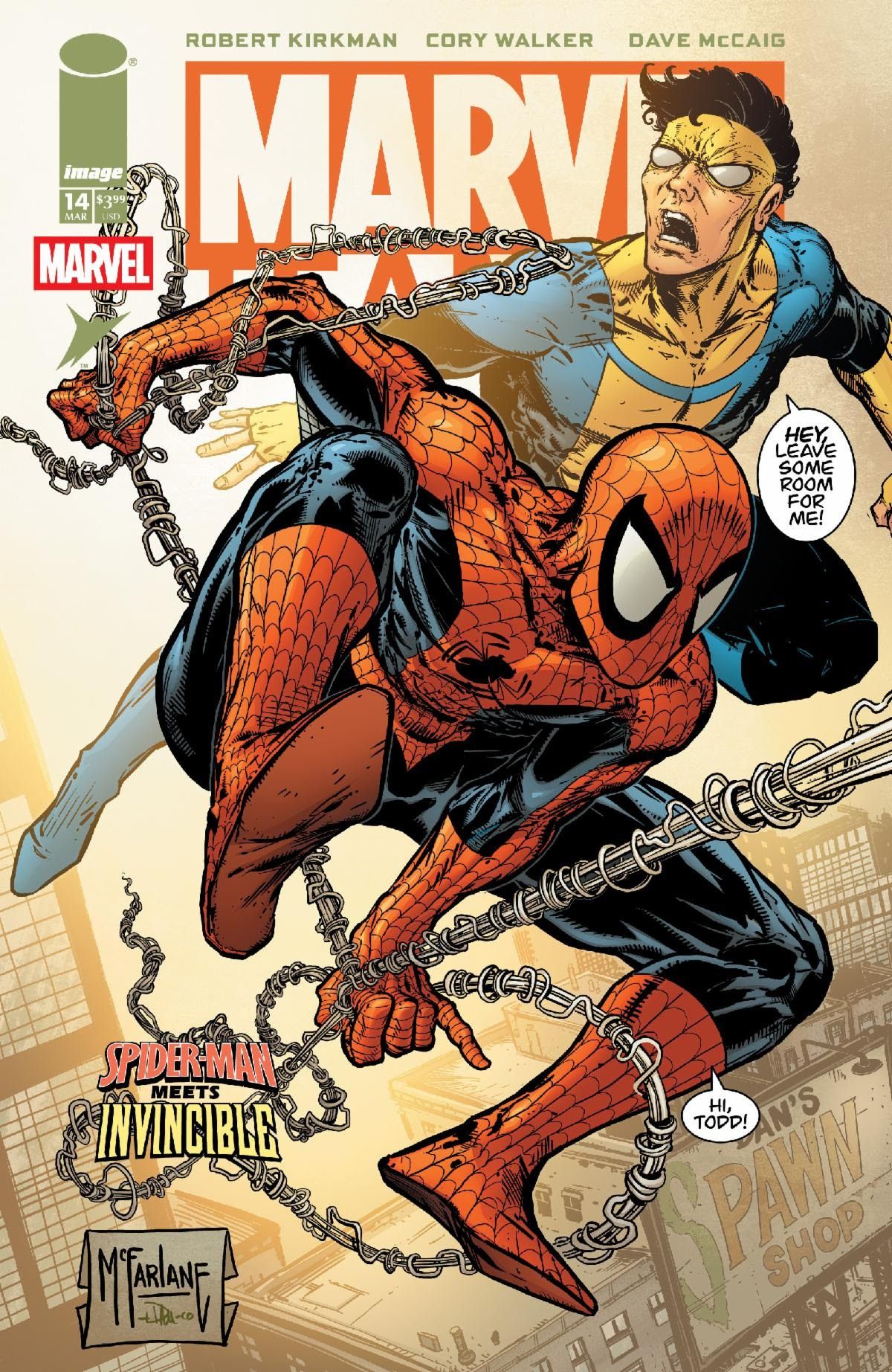 MARVEL TEAMUP #14 FACSIMILE EDITION CVR D TODD MCFARLANE & DAVE MCCAIG