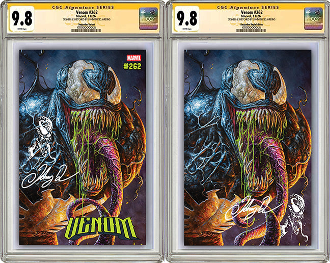 VENOM #262 JOHNNY DESJARDINS NYCC EXCLUSIVE VARIANT COVERS (CGC GRADED OPTIONS)