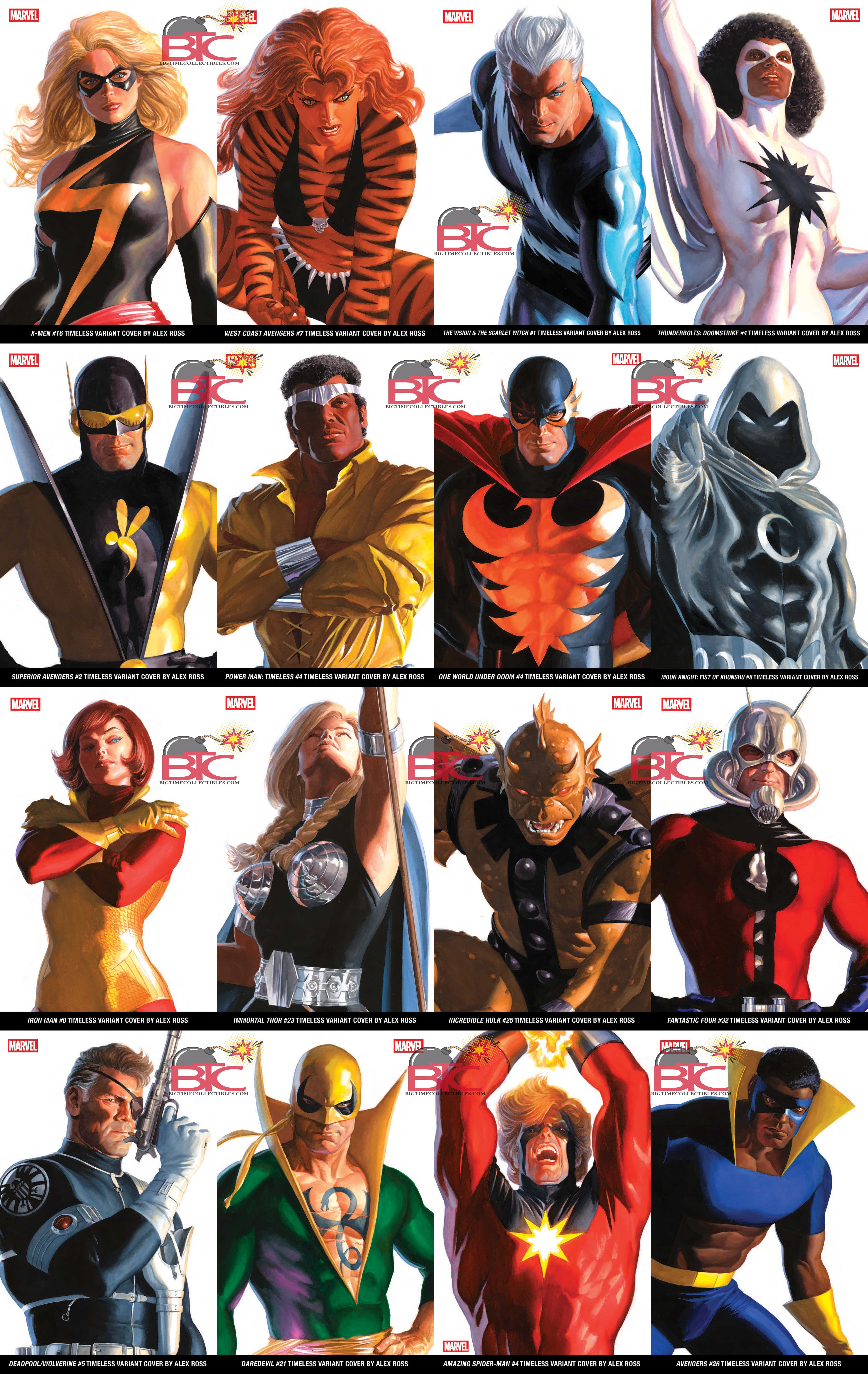 ALEX ROSS TIMELESS VARIANT 2025 16-PACK ULTIMATE BUNDLE (COMPLETE & IN STOCK)