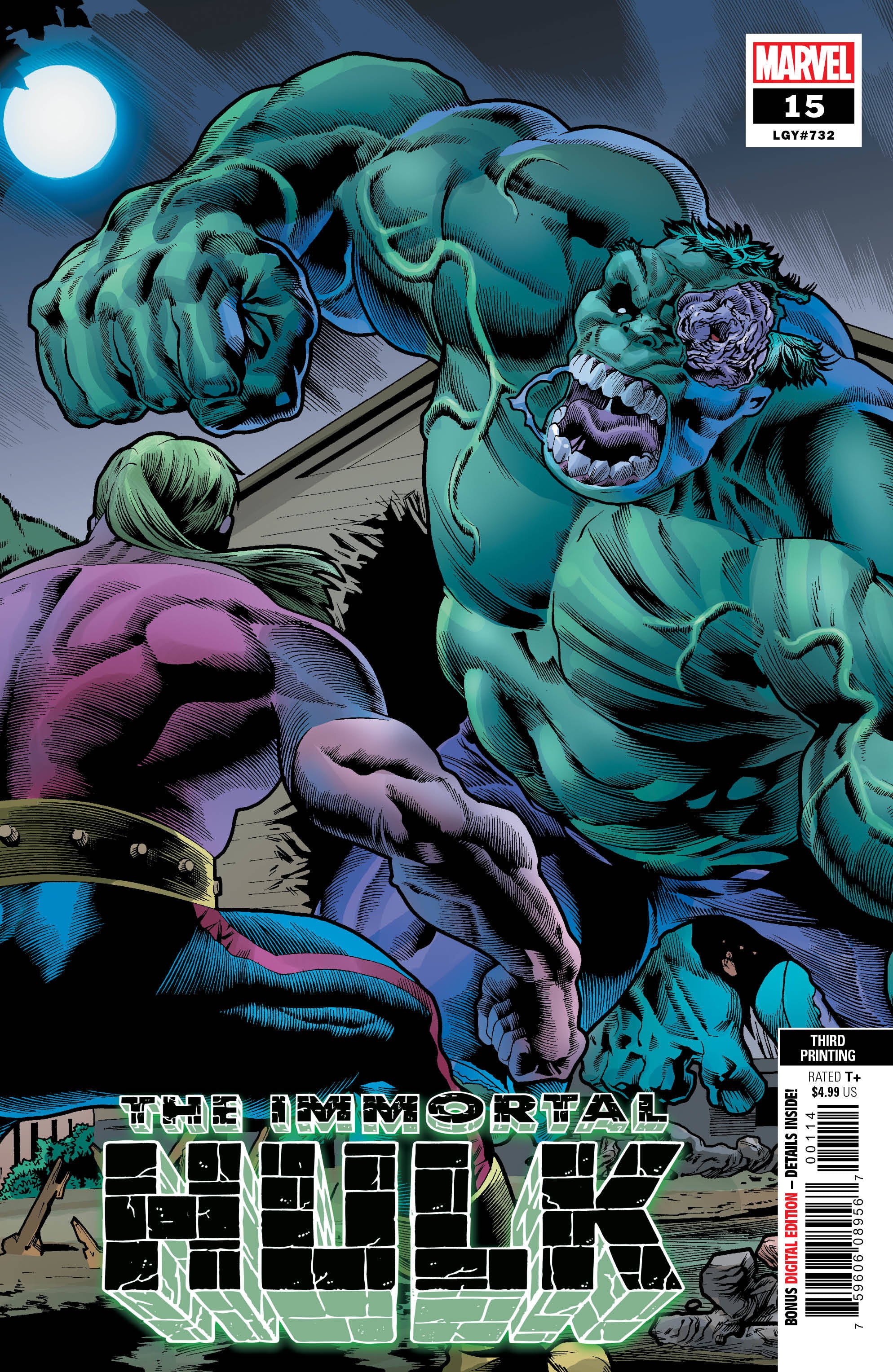 IMMORTAL HULK #15 3RD PTG BENNETT VAR 05/29/19 FOC 05/06/19(CB65)