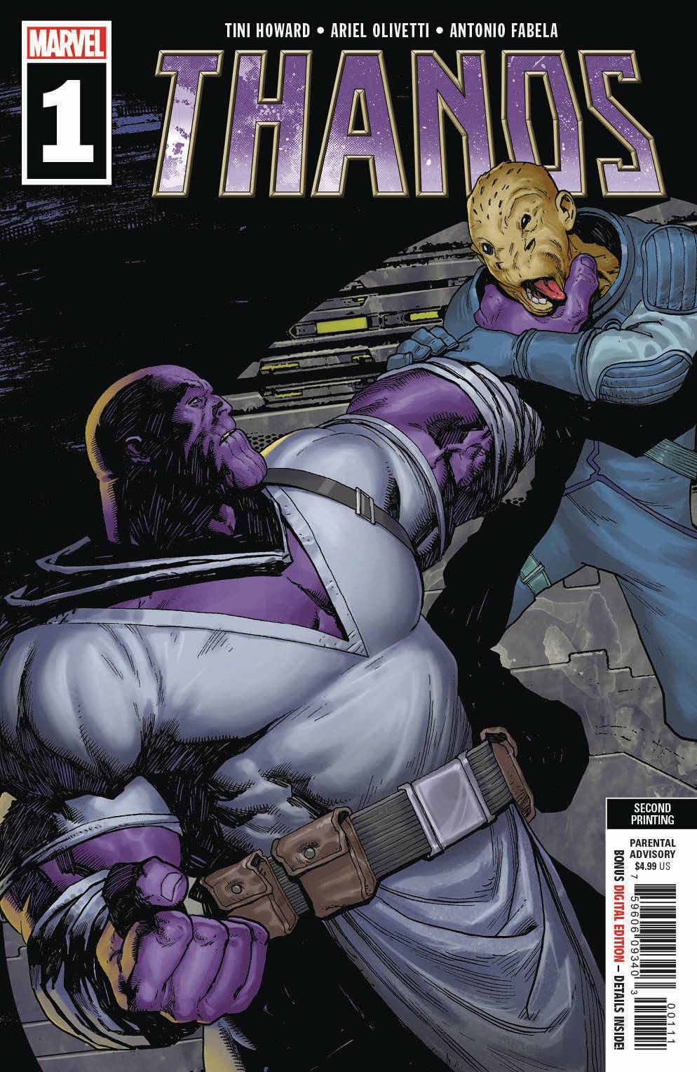 THANOS #1 (OF 6) 2ND PTG OLIVETTI VAR 05/29/19 FOC 05/06/19(CB107)