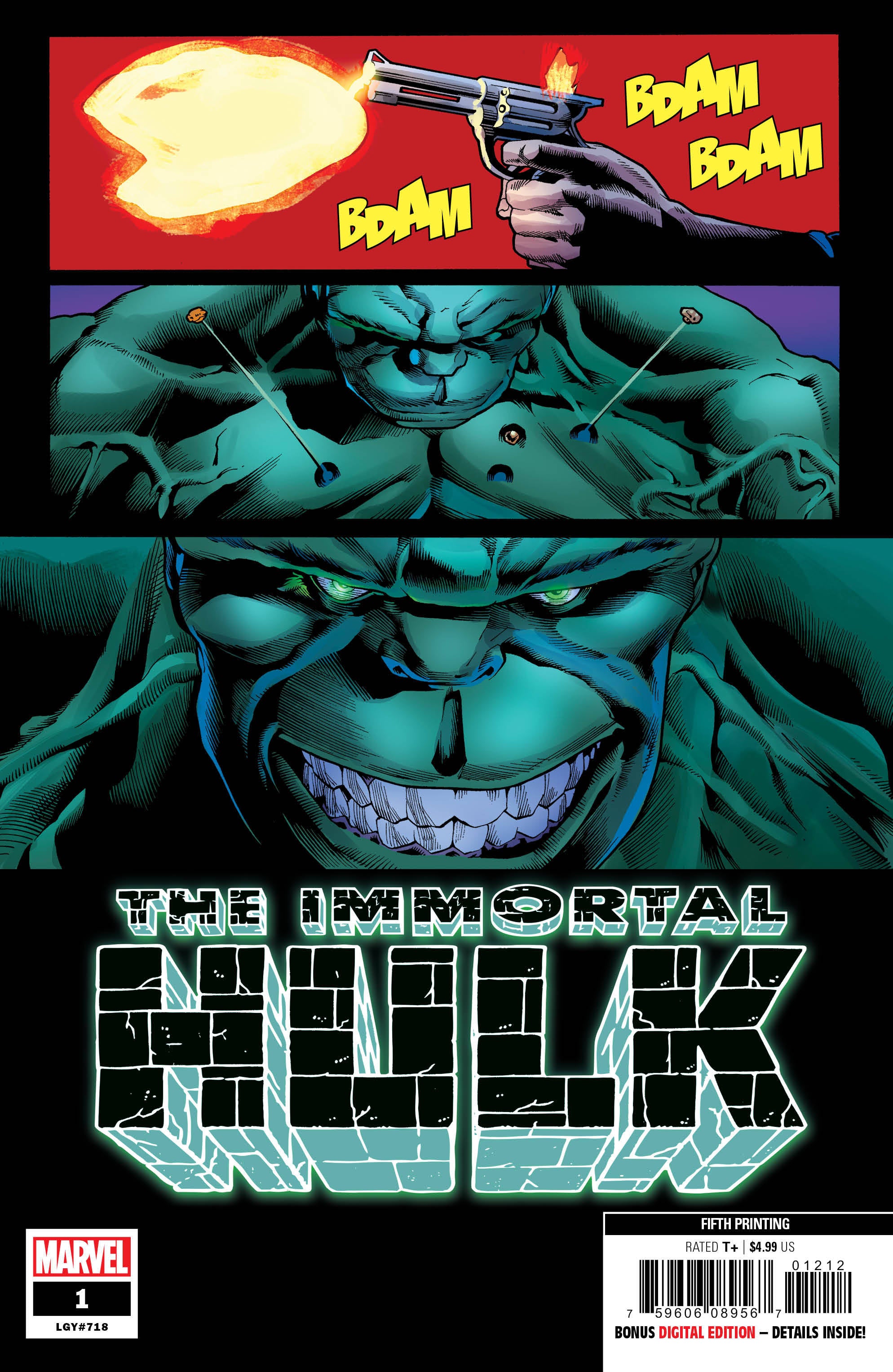 IMMORTAL HULK #1 5TH PTG BENNETT VAR 05/29/19 FOC 05/06/19