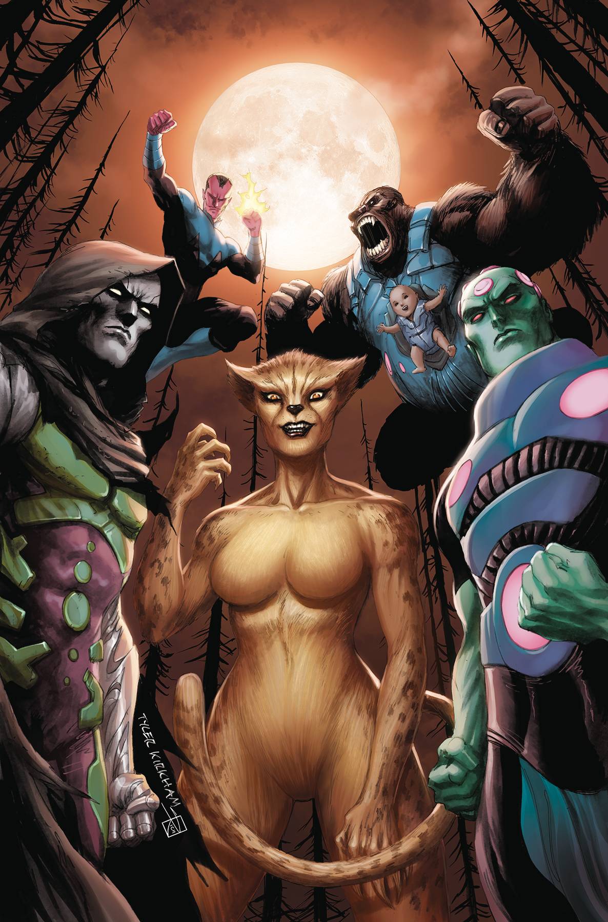 JUSTICE LEAGUE #36 TYLER KIRKHAM VARIANT 11/20/19 FOC 10/28/19