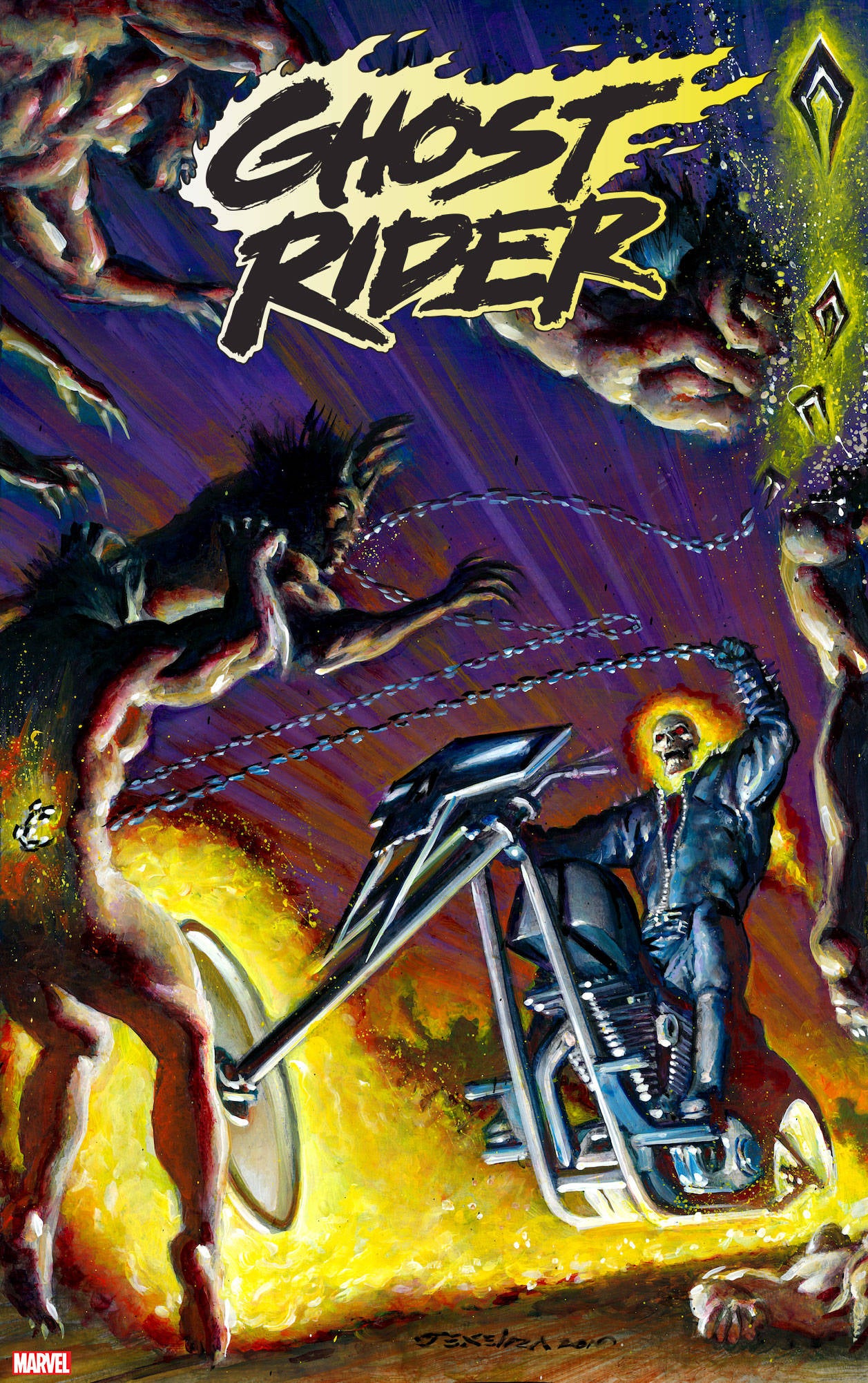 GHOST RIDER #1 TEXEIRA 1:25 VARIANT 10/02/19 FOC 09/09/19