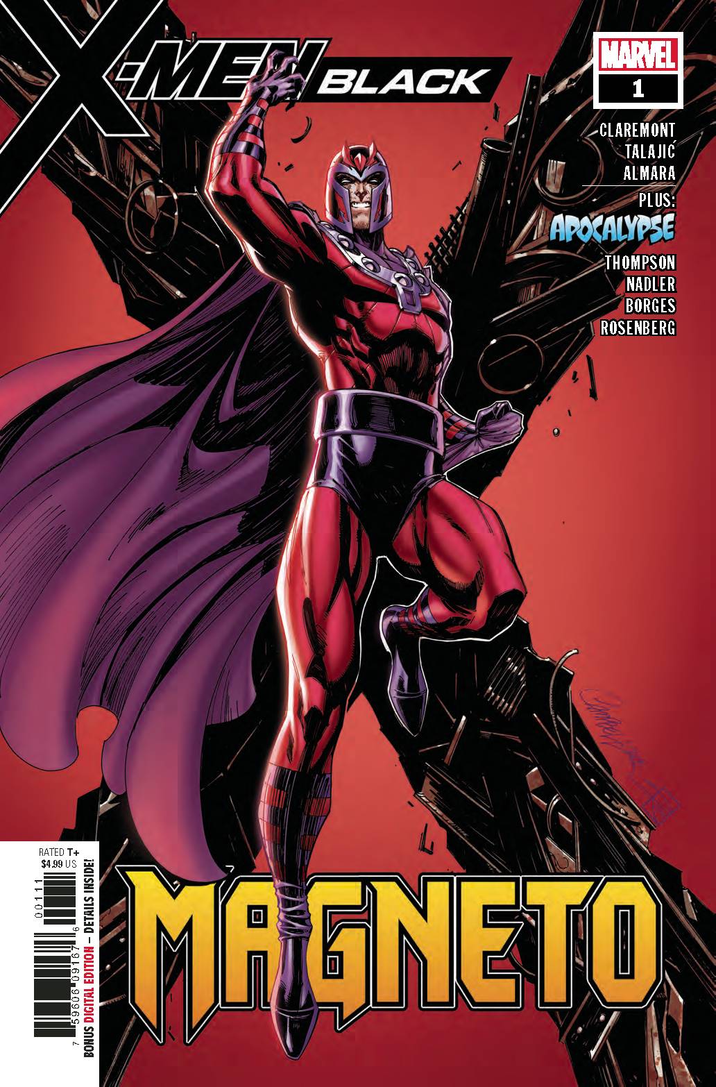 X-MEN BLACK MAGNETO #1 J SCOTT CAMPBELL