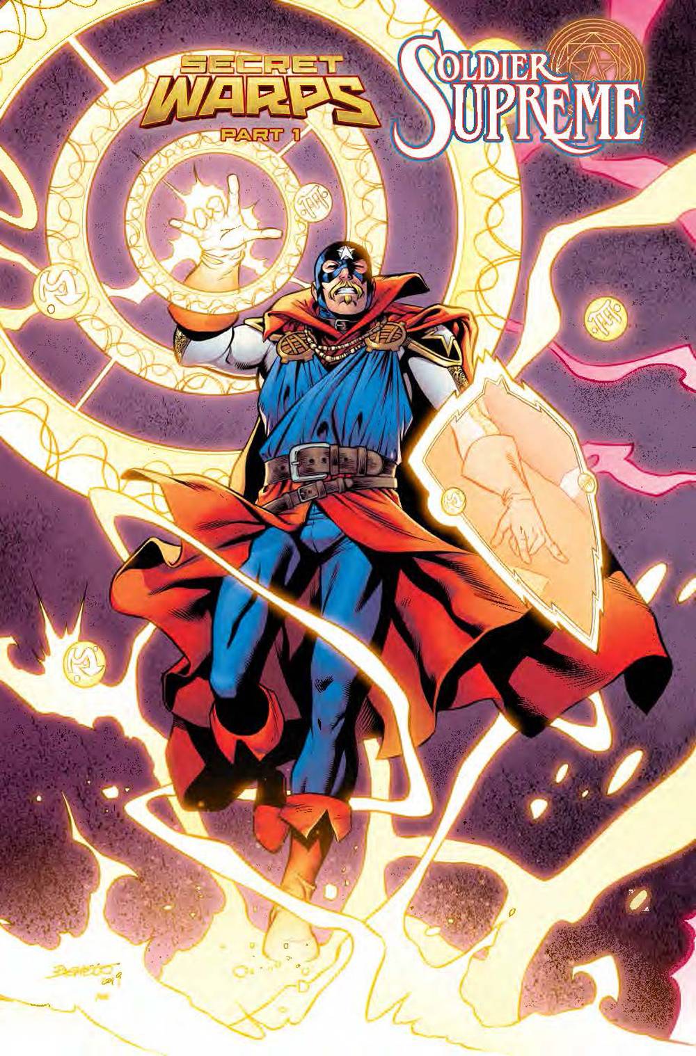 SECRET WARPS SOLDIER SUPREME ANNUAL #1 PACHECO CONNECTING VARIANT  07/03/19 FOC 06/10/19