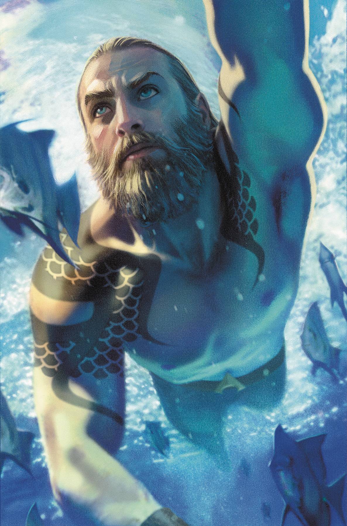 AQUAMAN #51 CARD STOCK MIDDLETON VARIANT YOTV DARK GIFTS 08/21/19 FOC 07/29/19