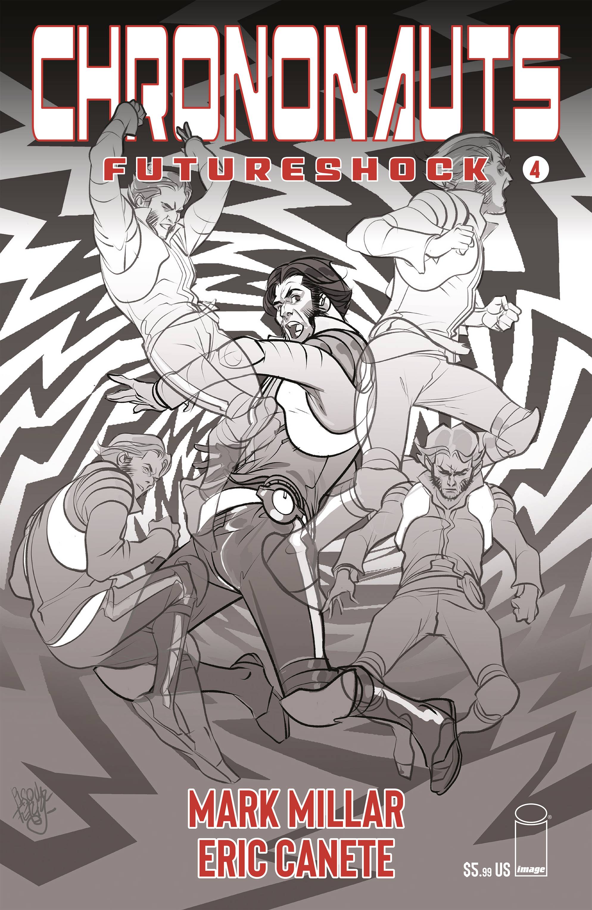CHRONONAUTS FUTURESHOCK #4 (OF 4) CVR B B&W FERRY 10/30/19 FOC 10/07/19