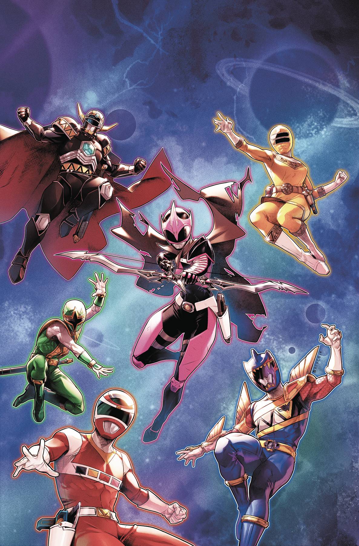 MIGHTY MORPHIN POWER RANGERS #31 MAIN SG ALL-NEW TEAM FOC 09/03