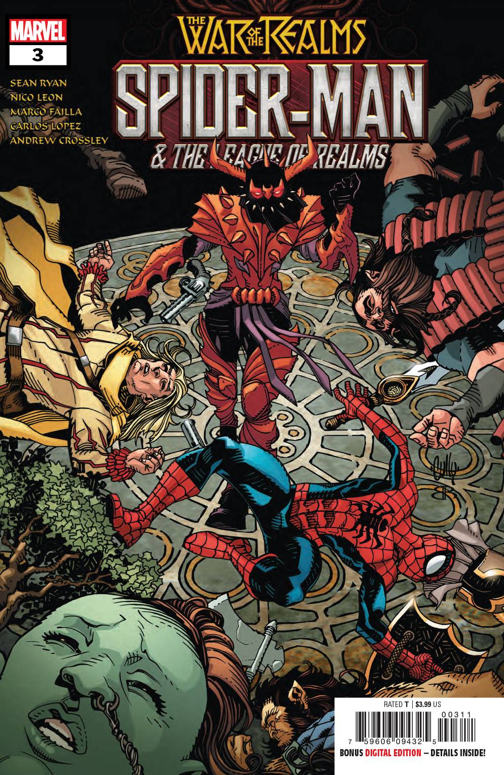 SPIDER-MAN & LEAGUE OF REALMS #3 (OF 3) 06/19/19 FOC 05/27/19
