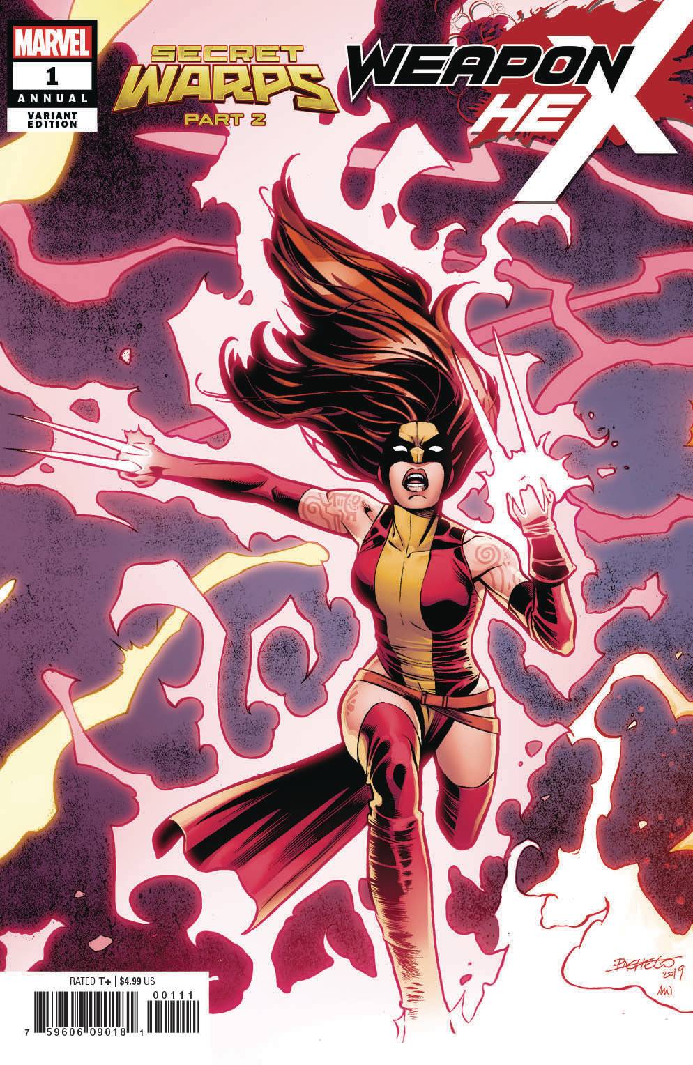 SECRET WARPS WEAPON HEX ANNUAL #1 PACHECO CONNECTING VARIANT 07/10/19 FOC 06/17/19