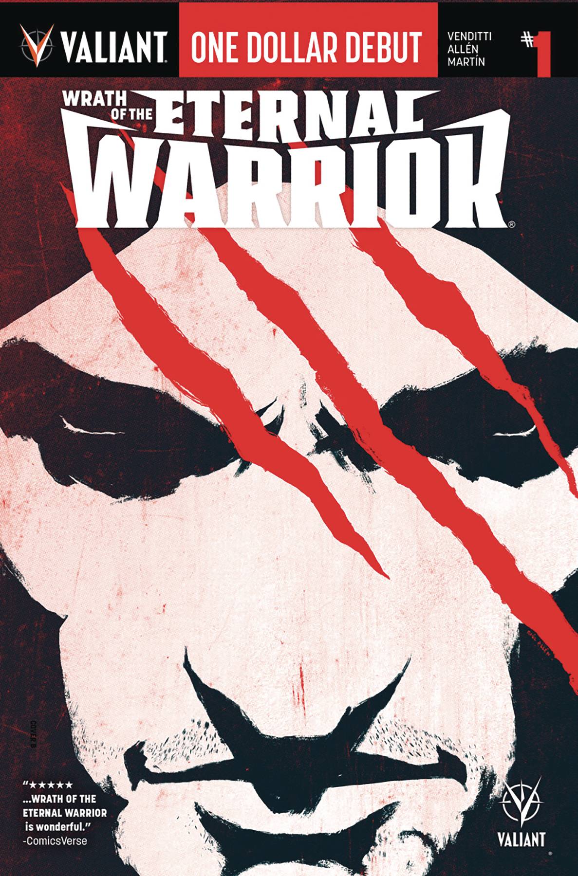 ONE DOLLAR DEBUT WRATH ETERNAL WARRIOR #1 02/06/19 FOC 01/14/19