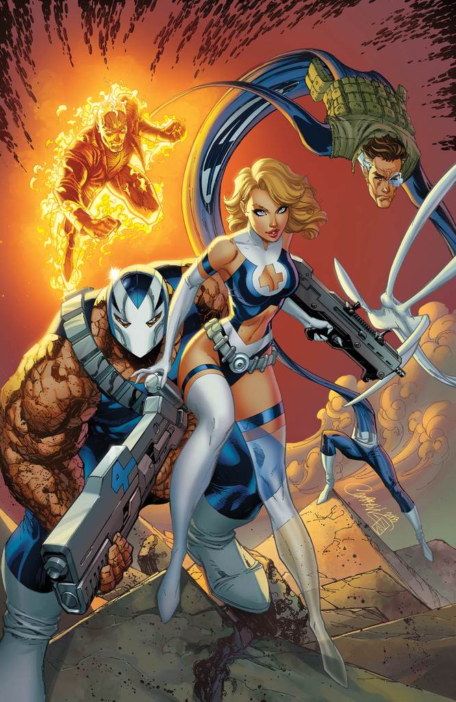 FANTASTIC FOUR #1 J SCOTT CAMPBELL EXCLUSIVE VIRGIN VARIANT COVER (M205)
