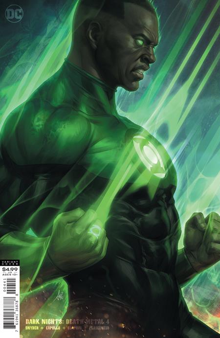 DARK NIGHTS DEATH METAL #4 (OF 7) CVR D STANLEY ARTGERM LAU GREEN LANTERN JOHN STEWART VARIANT 10/14/20