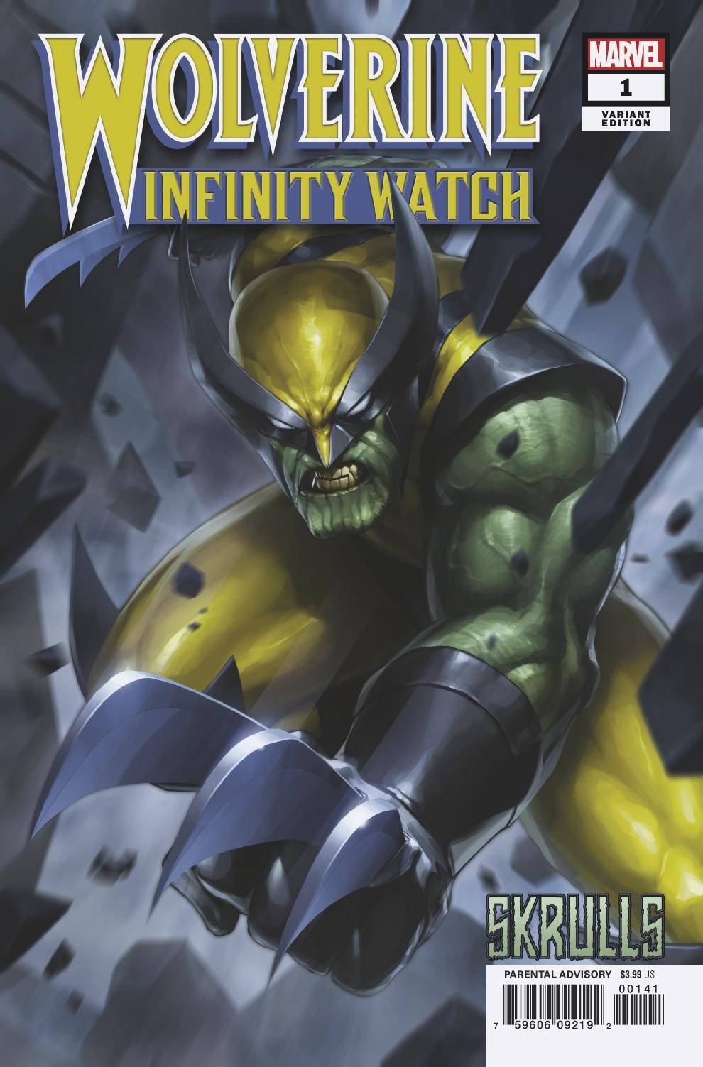 WOLVERINE INFINITY WATCH #1 (OF 5) JEE HYUNG LEE SKRULLS VARIANT 02/20/19 FOC 01/28/19