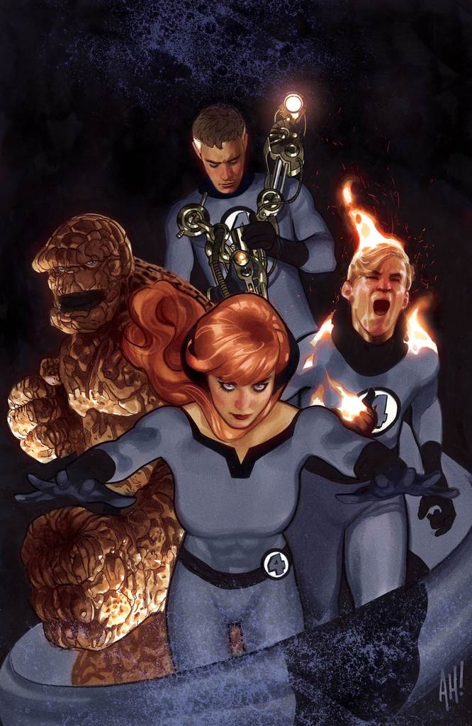 FANTASTIC FOUR #1 ADAM HUGHES EXCLUSIVE VIRGIN VARIANT COVER (M205)