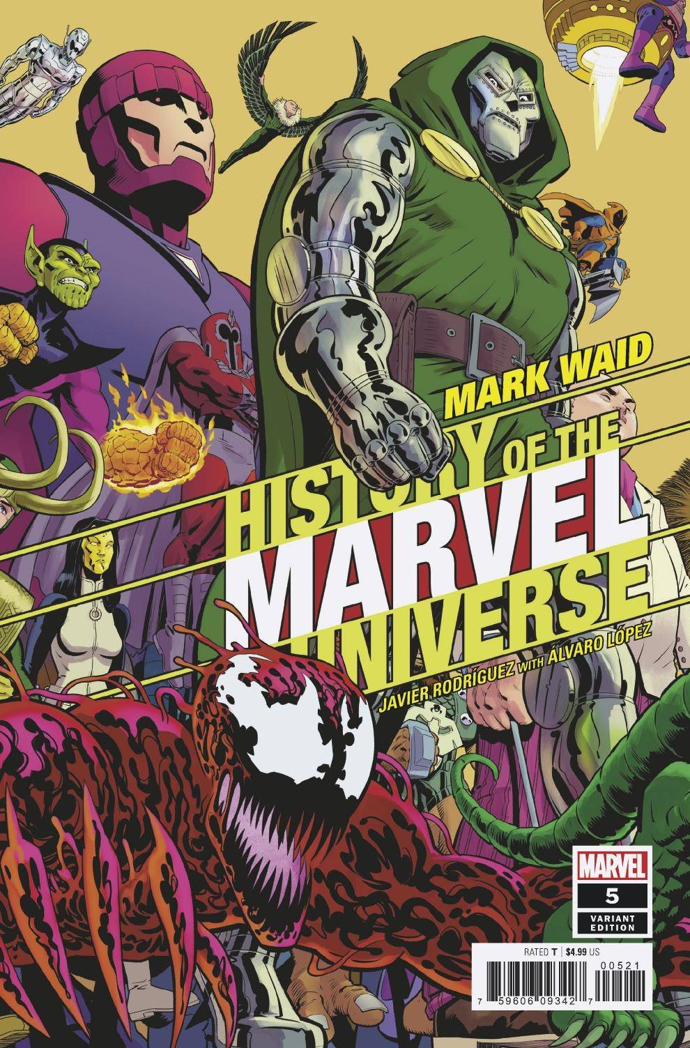 HISTORY OF MARVEL UNIVERSE #5 (OF 6) RODRIGUEZ VARIANT 11/13/19 FOC 10/21/19