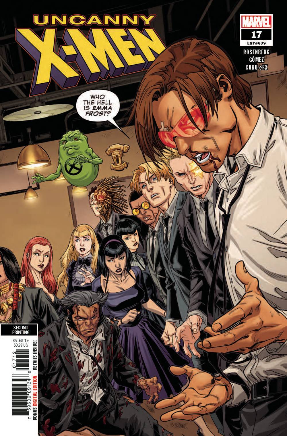 UNCANNY X-MEN #17 2ND PTG GOMEZ VAR 06/19/19 FOC 05/27/19