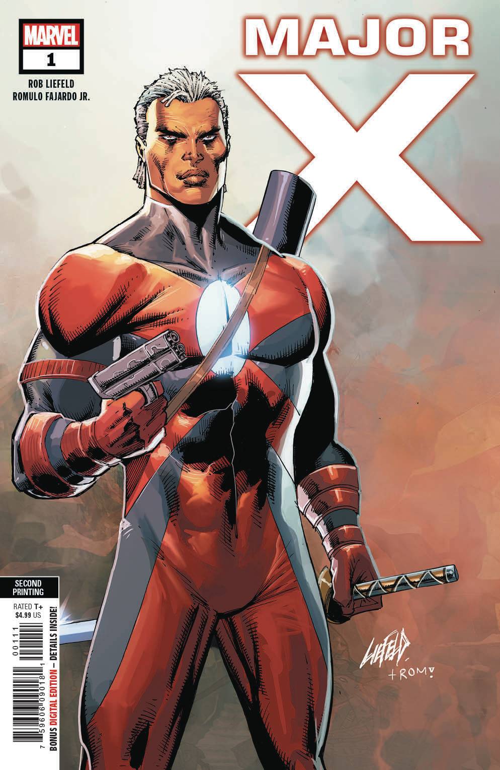 MAJOR X #1 (OF 6) 2ND PTG LIEFELD VARIANT 05/01/19 FOC 04/08/19