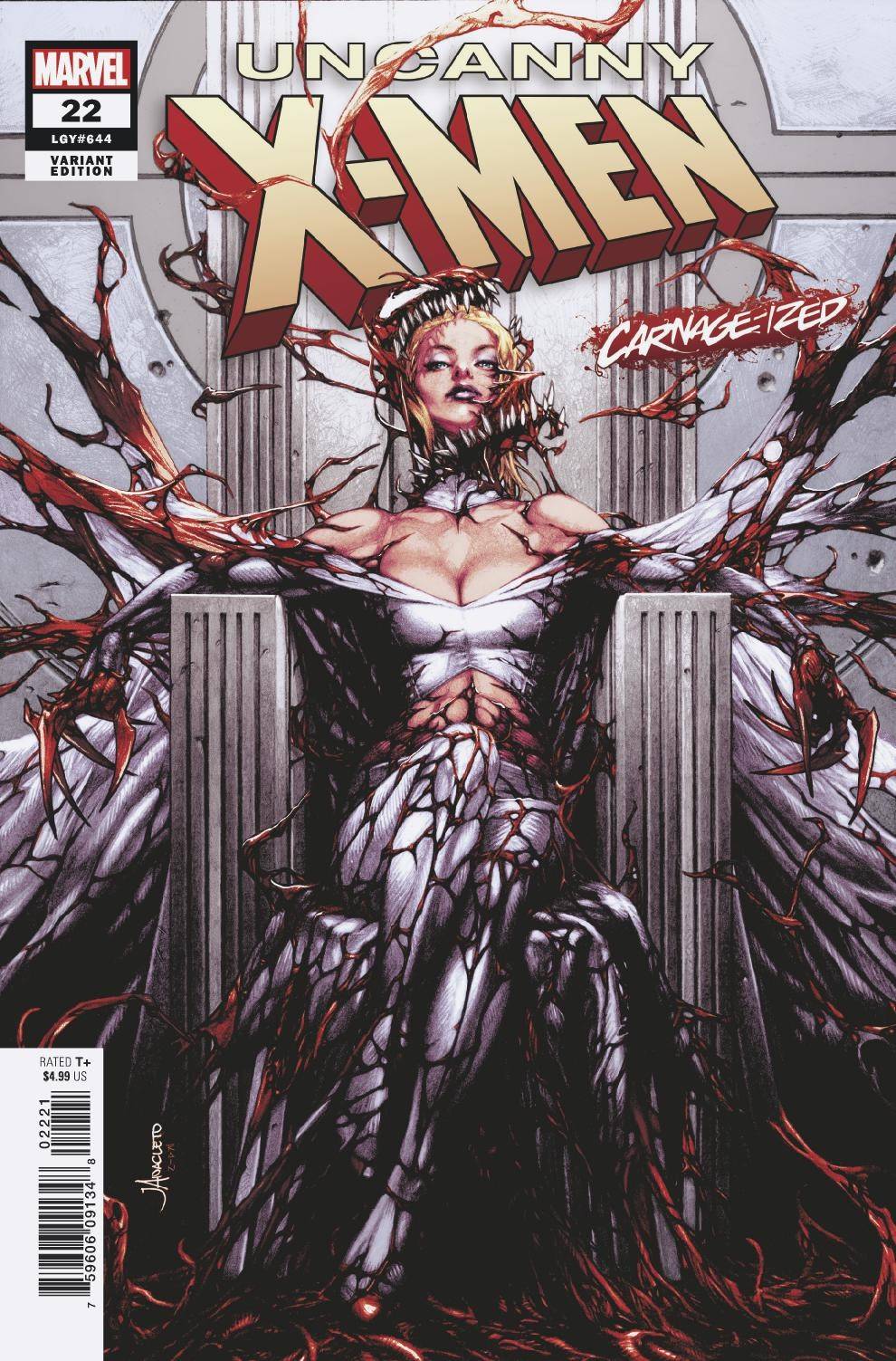 UNCANNY X-MEN #22 ANACLETO CARNAGE-IZED VARIANT 07/17/19 FOC 06/24/19