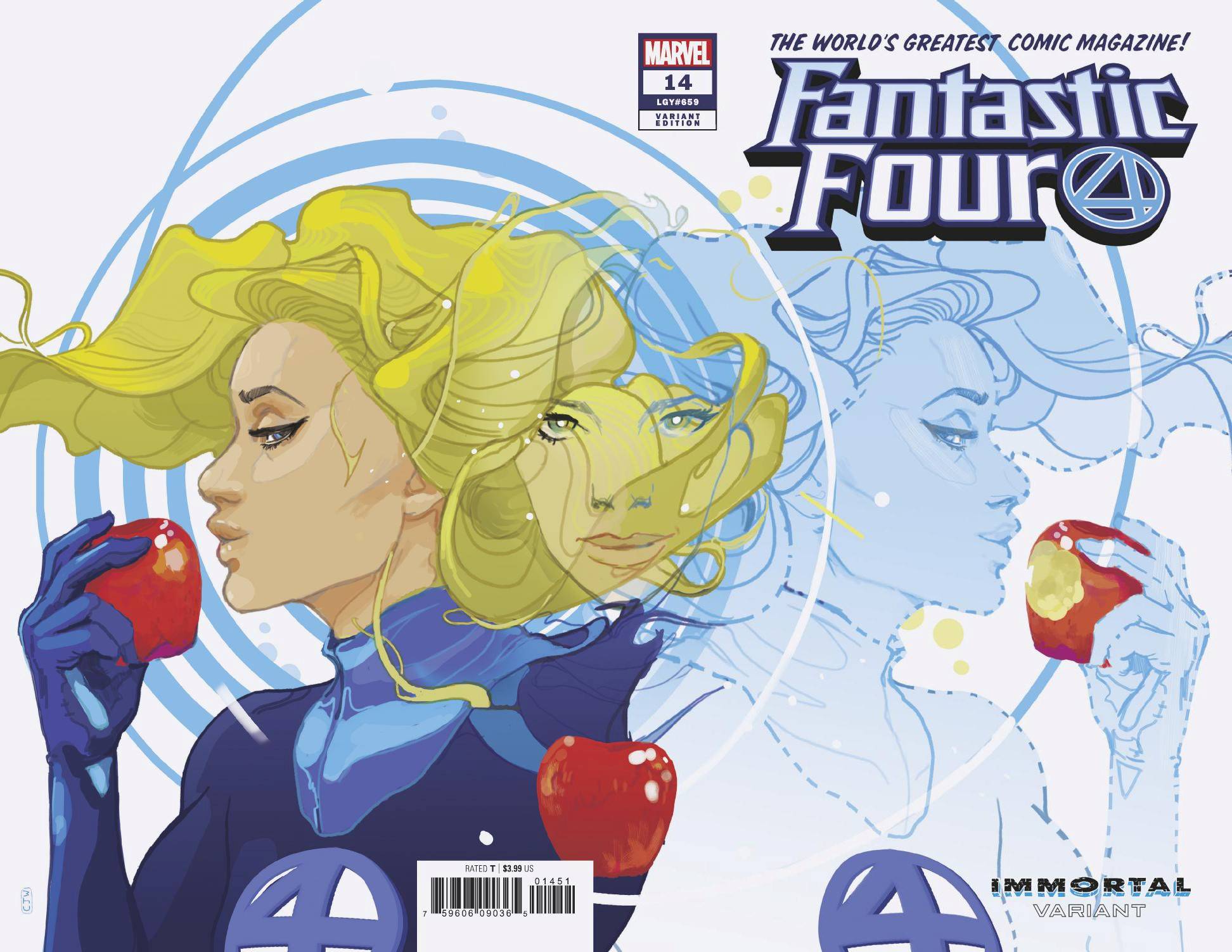 FANTASTIC FOUR #14 WARD INVISIBLE WOMAN IMMORTAL WRAPAROUND VARIANT 09/04/19 FOC 08/12/19