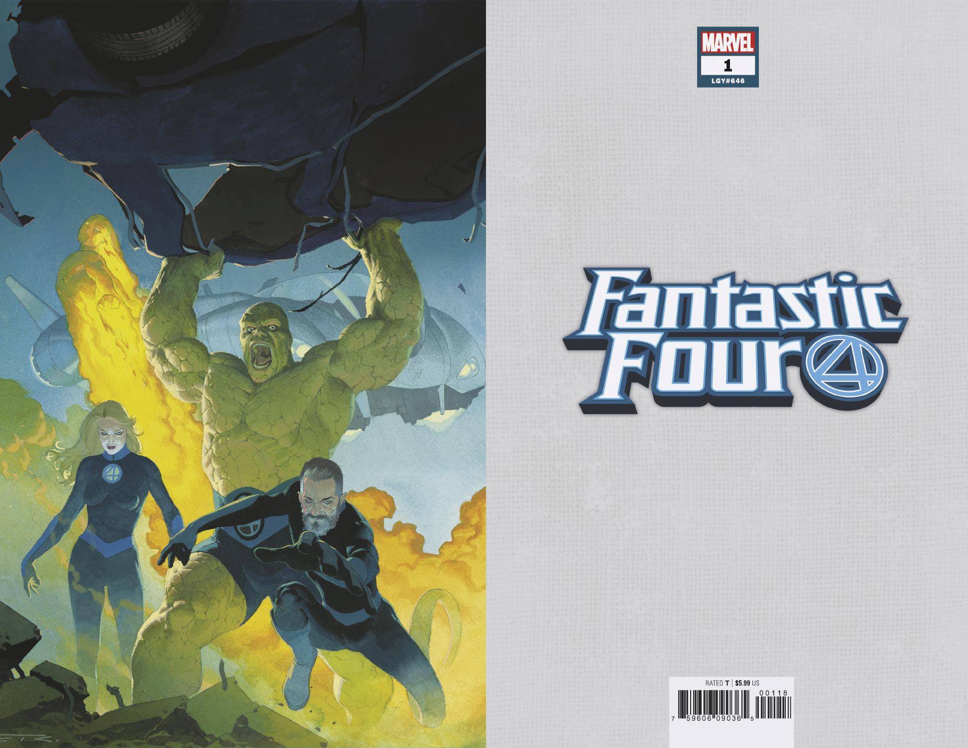FANTASTIC FOUR #1 RIBIC 1:100 VIRGIN VARIANT FOC 07/16