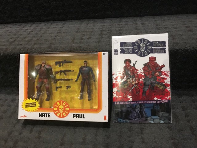 DIE DIE DIE #1 BOXED SET W/ AF AND SILVER COMIC SDCC 2018 EXCLUSIVES