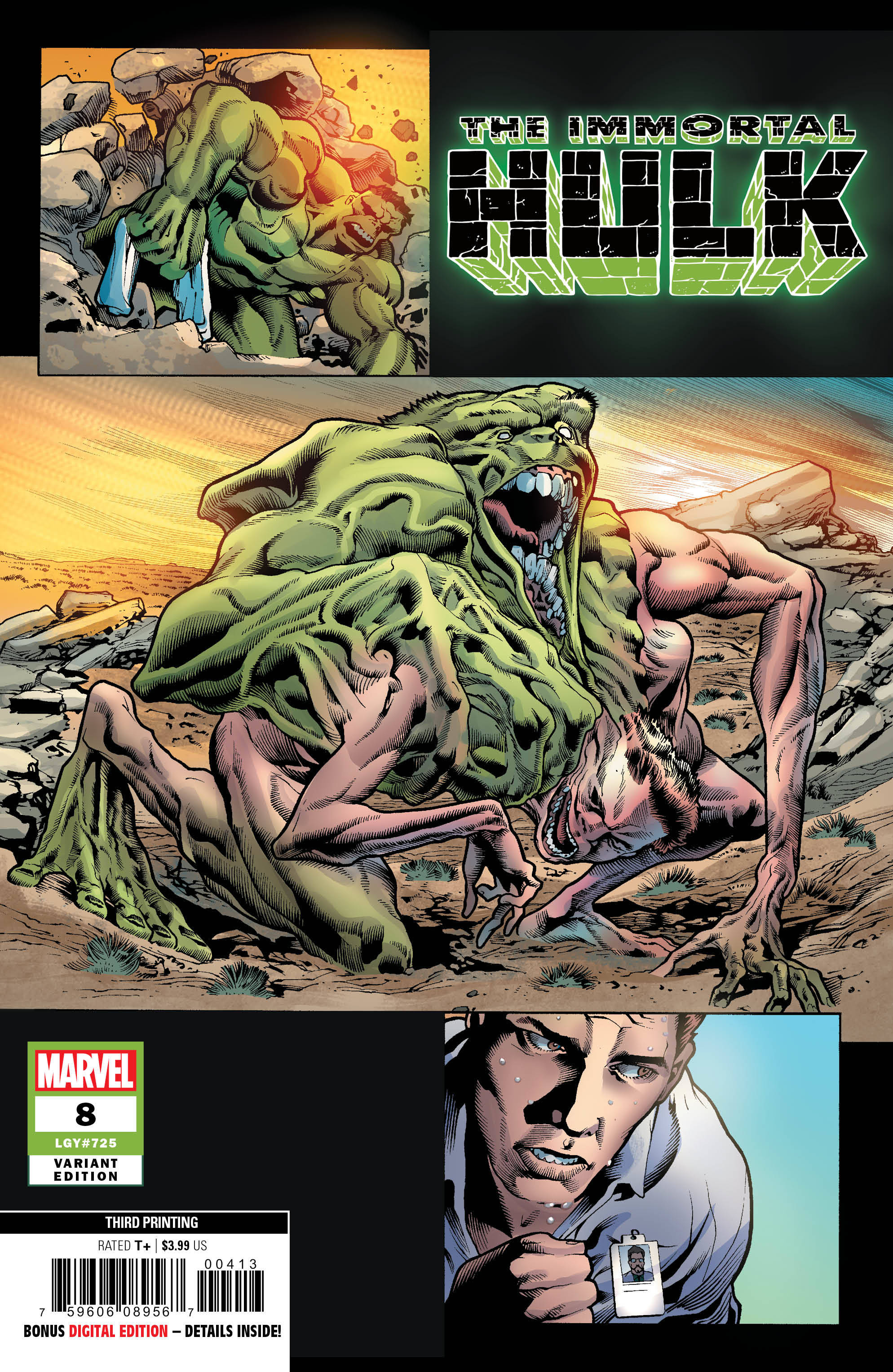 IMMORTAL HULK #8 3RD PTG BENNETT VAR 04/24/19 FOC 04/01/19