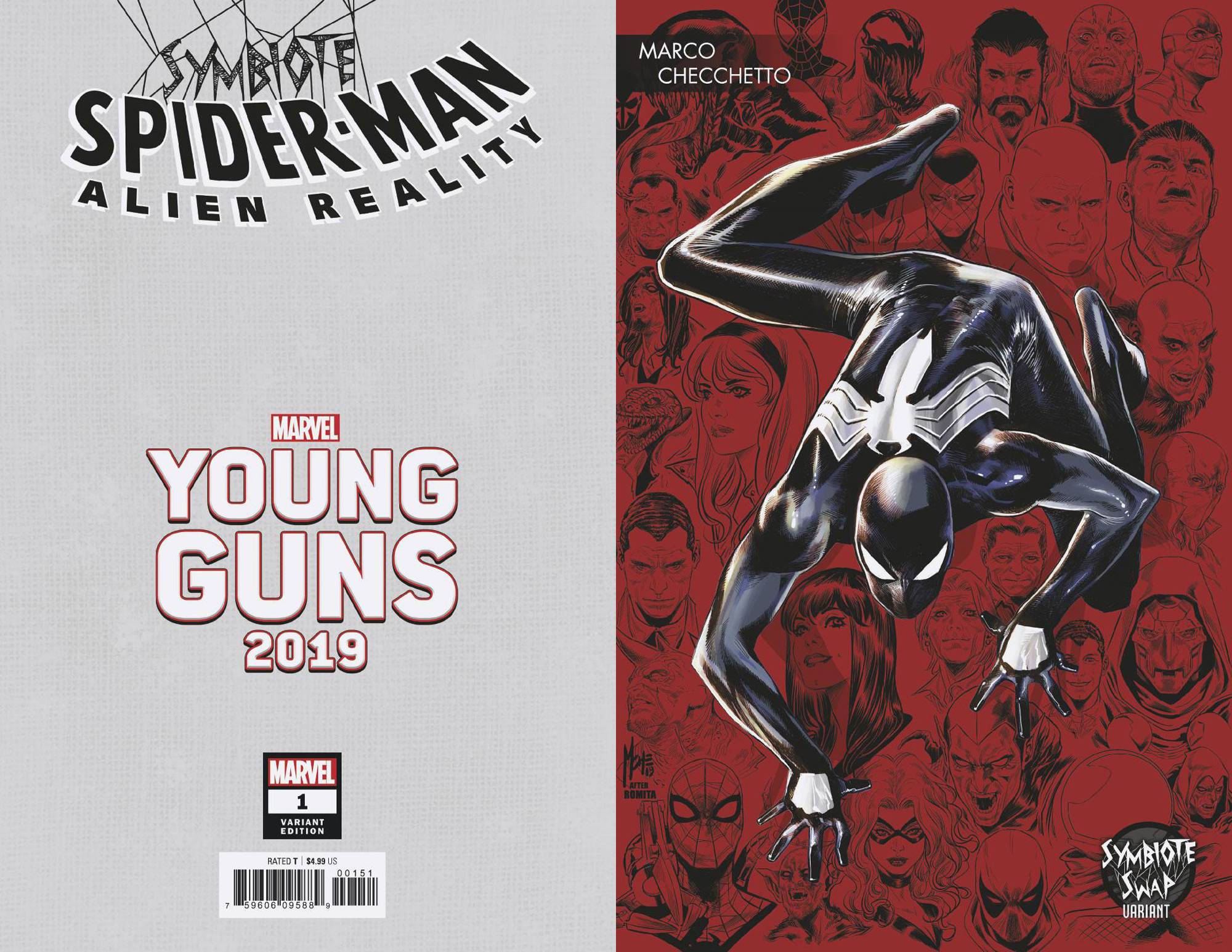 SYMBIOTE SPIDER-MAN ALIEN REALITY #1 CHECCHETTO YOUNG GUNS 12/11/19 FOC 11/11/19
