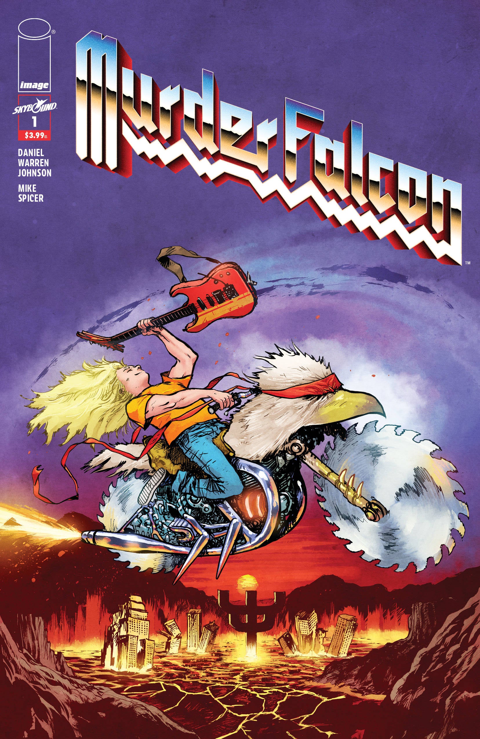 MURDER FALCON #1 CVR B HEAVY METAL VARIANT FOC 09/17