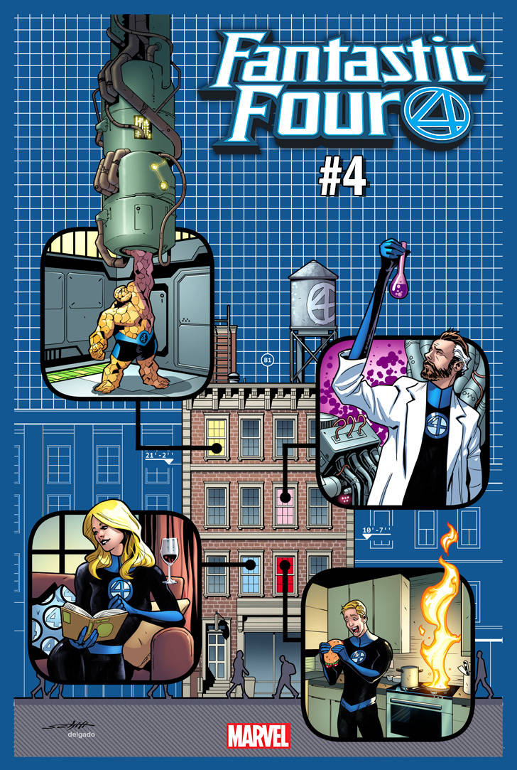 FANTASTIC FOUR #4 YANCY STREET 1:4 VARIANT FOC 12/12/18