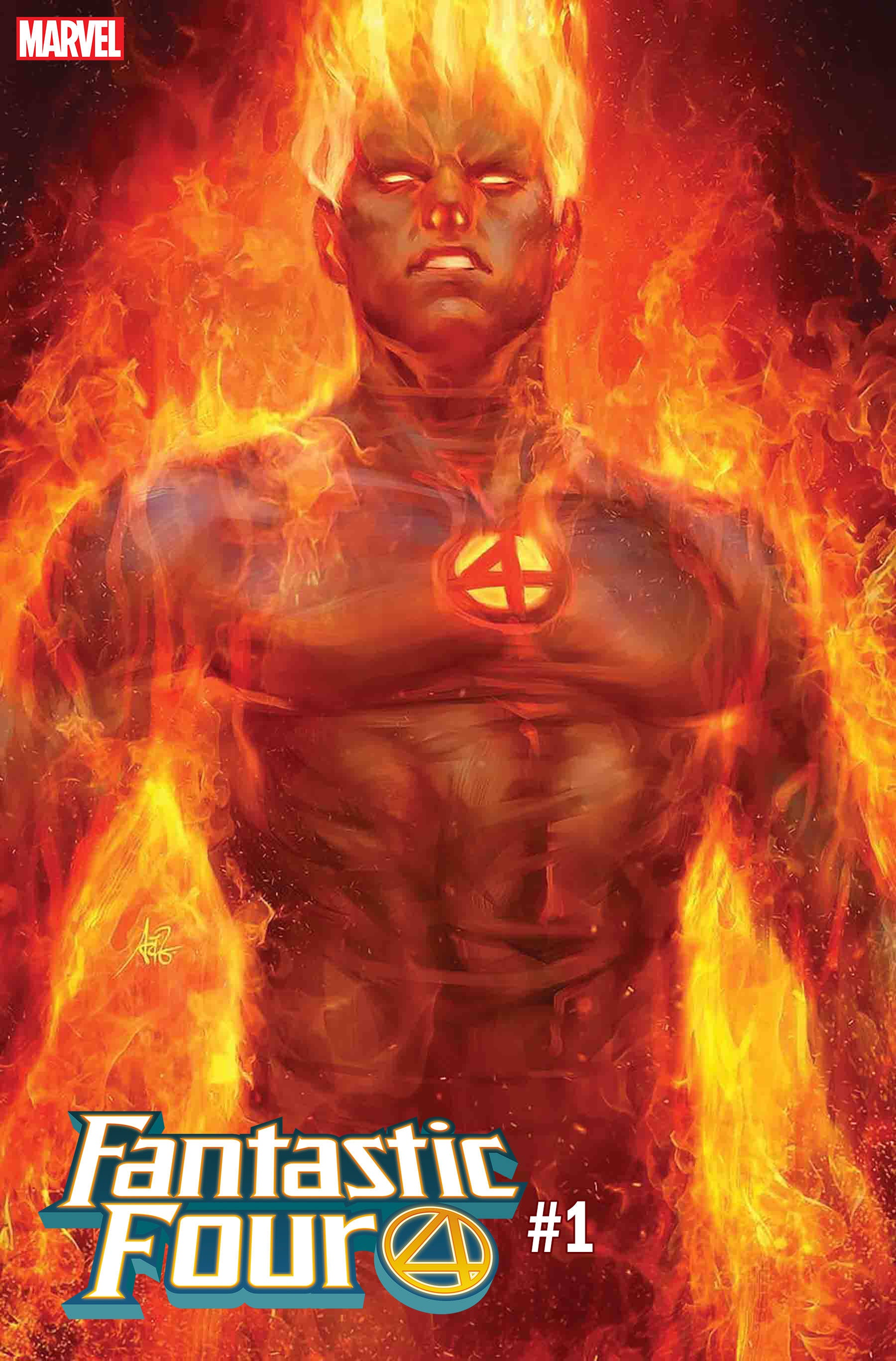 FANTASTIC FOUR #1 ARTGERM HUMAN TORCH VARIANT(M99)