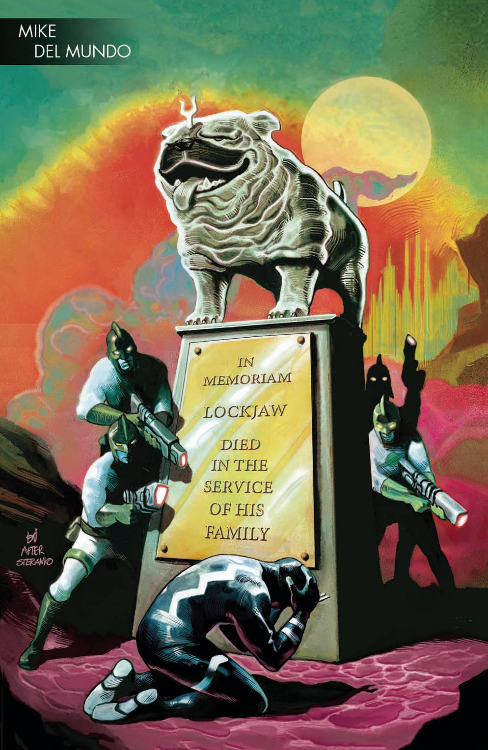 DEATH OF INHUMANS #5 (OF 5) DEL MUNDO YOUNG GUNS VARIANT FOC 10/15