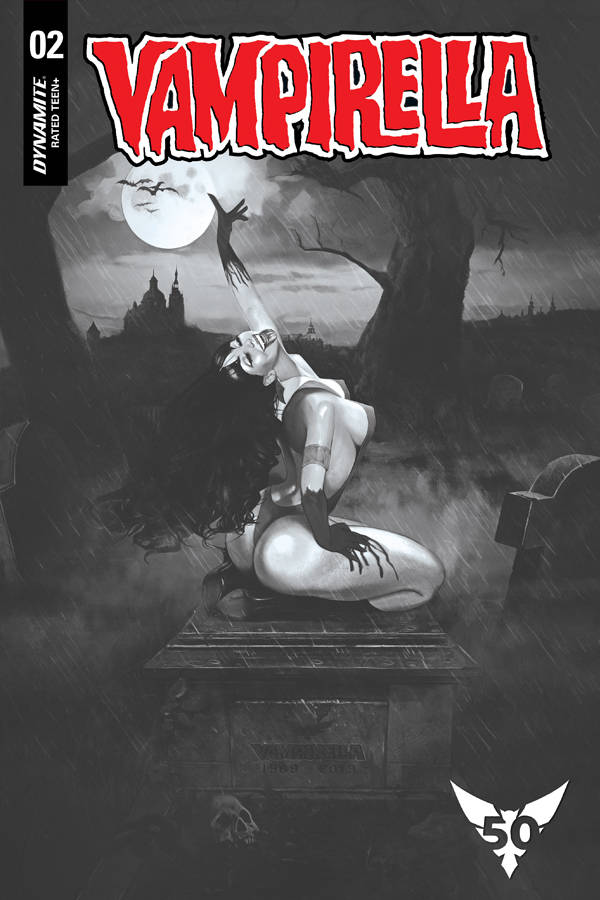 VAMPIRELLA #2 1:20 DALTON B&W INCENTIVE VARIANT 08/21/19 FOC 07/29/19