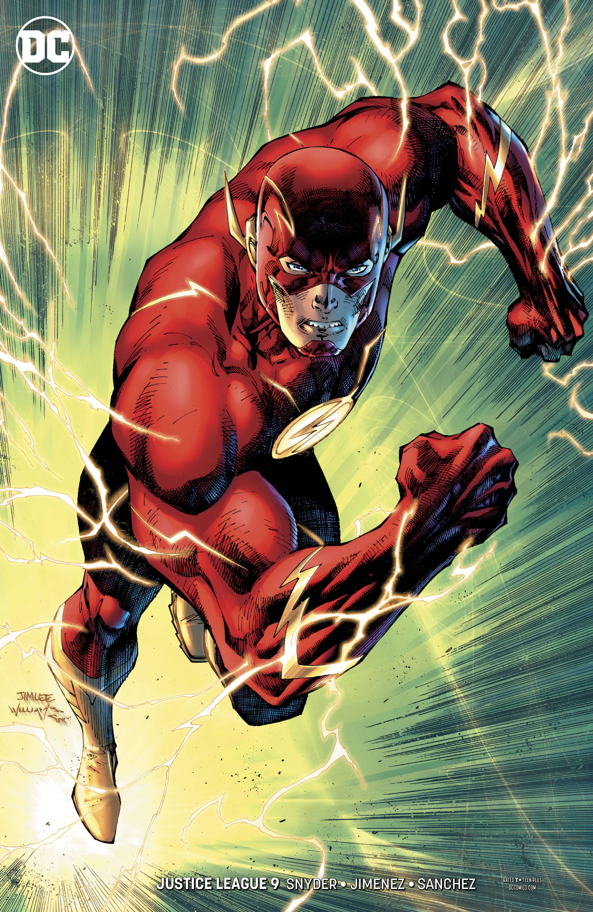 JUSTICE LEAGUE #9 JIM LEE COLORED VARIANT (DROWNED EARTH) FOC 09/10
