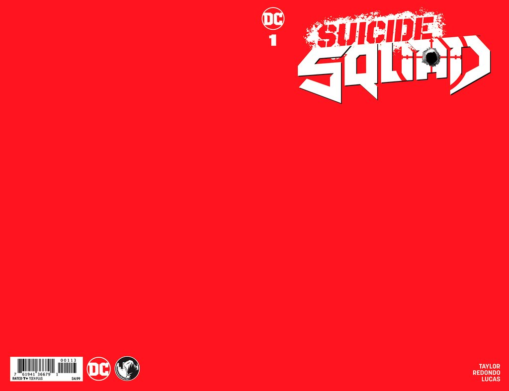 SUICIDE SQUAD #1 RED BLANK EXCLUSIVE VARIANT (CB62)