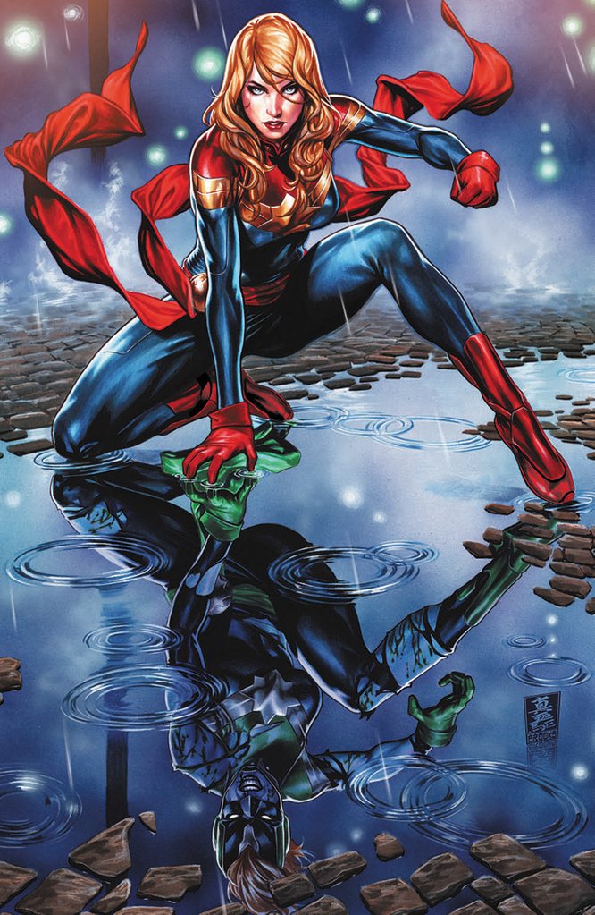 CAPTAIN MARVEL #9 MARK BROOKS EXCLUSIVE VIRGIN VARIANT COVER (M204)