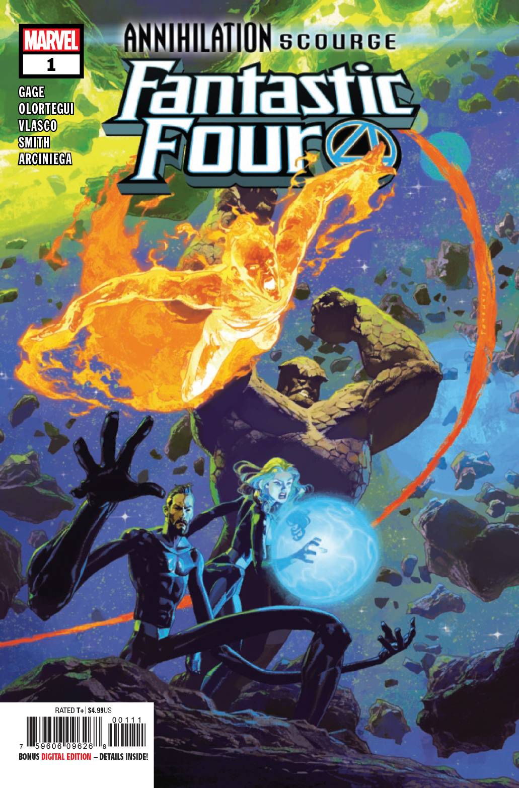 ANNIHILATION SCOURGE FANTASTIC FOUR #1 12/04/19 FOC 11/04/19