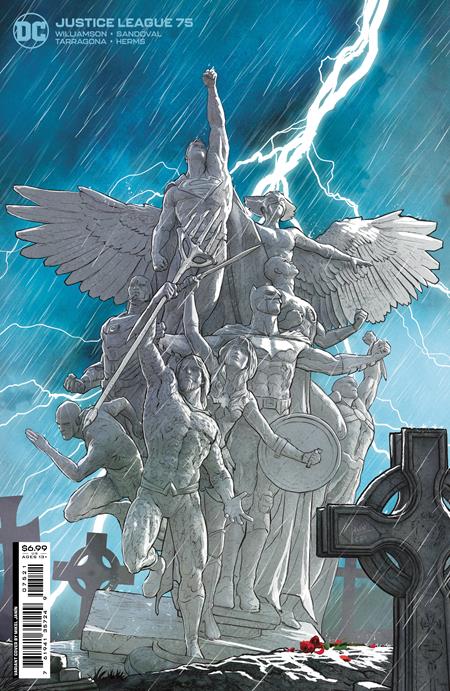 04/19/2022 JUSTICE LEAGUE #75 CVR B MIKEL JANIN CARD STOCK VAR