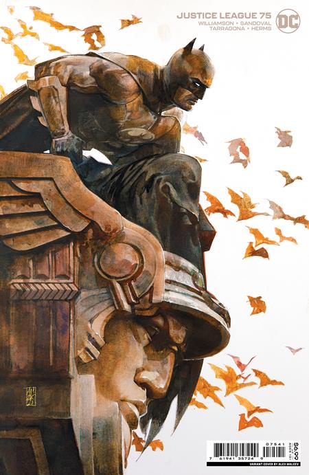 04/19/2022 JUSTICE LEAGUE #75 CVR C ALEX MALEEV CARD STOCK VARIANT
