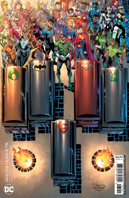 04/19/2022 JUSTICE LEAGUE #75 CVR D DAN JURGENS & NORM RAPMUND CARD STOCK VARIANT