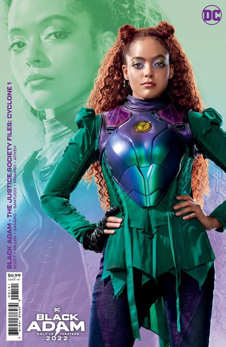 08/02/2022 BLACK ADAM JUSTICE SOCIETY FILES CYCLONE #1 (ONE SHOT) CVR B PHOTO CARD STOCK VAR