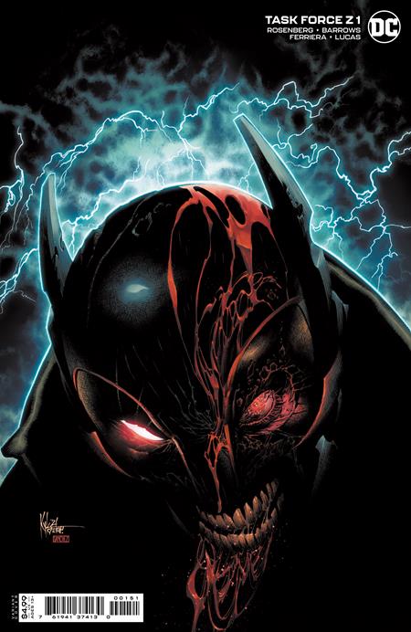 10/26/2021 TASK FORCE Z #1 CVR E INC 1:50 KYLE HOTZ ARKHAM KNIGHT COLOR CARD STOCK VAR