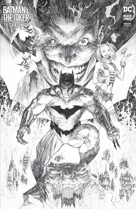 BATMAN & THE JOKER THE DEADLY DUO #1 1:250 SKETCH VARIANT SIGNED BY MARC SILVESTRI CGC 9.8 (IN STOCK) C46