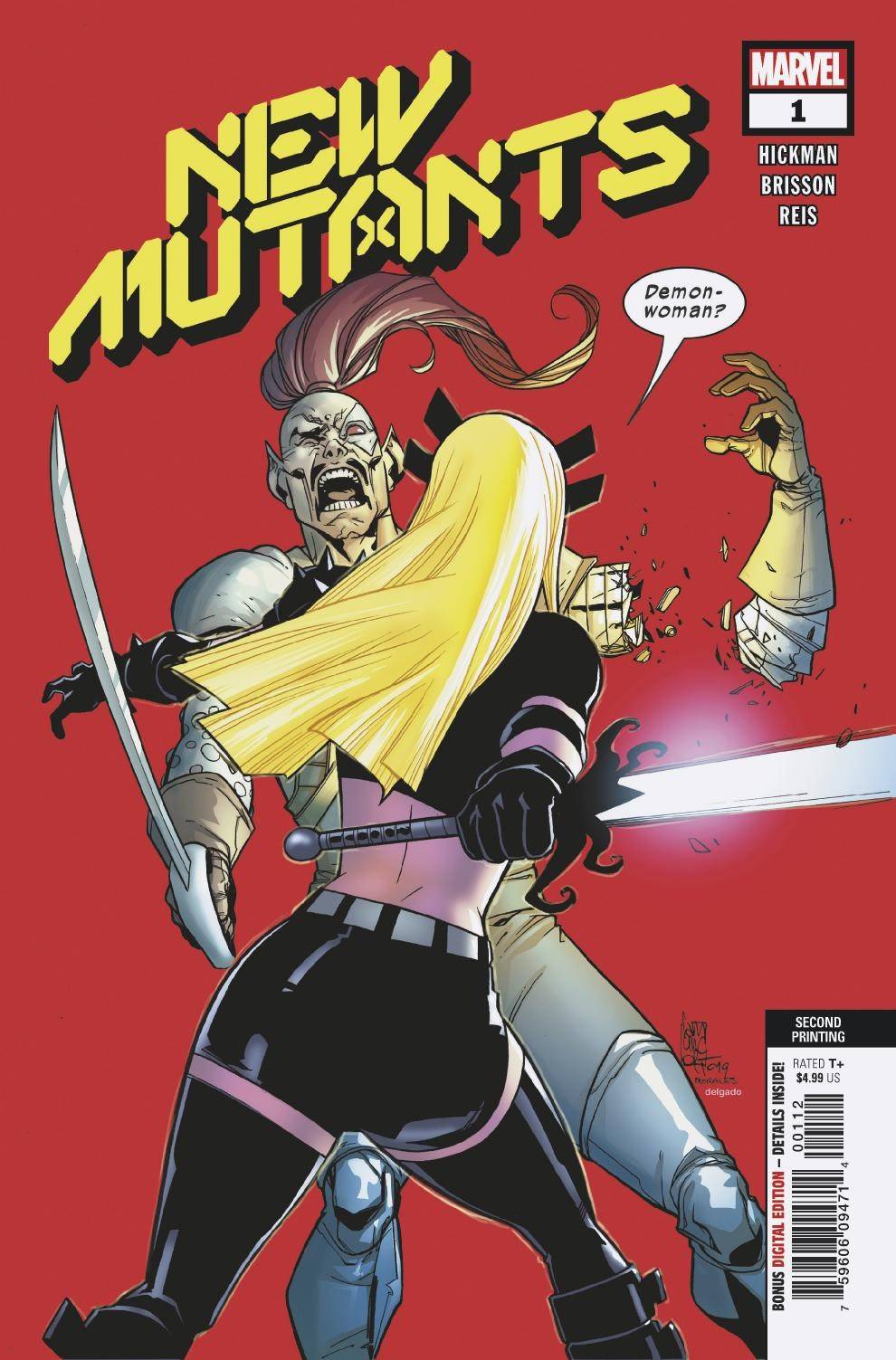 NEW MUTANTS #1 2ND PTG CAMUNCOLI VAR DX 12/11/19 FOC 11/11/19