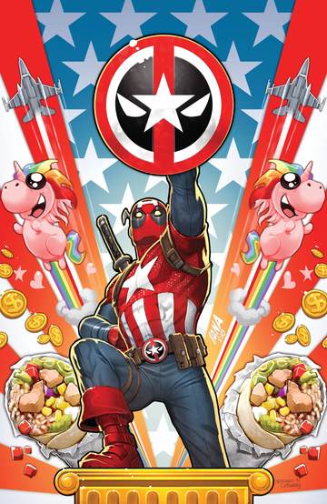CAPTAIN AMERICA #701 NAKAYAMA EXCLUISVE VIRGIN DEADPOOL VARIANT COVER  (M204)